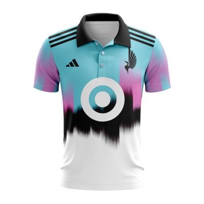 MLS Minnesota United FC 2023 Away The Northern Lights Custom Polo Shirt