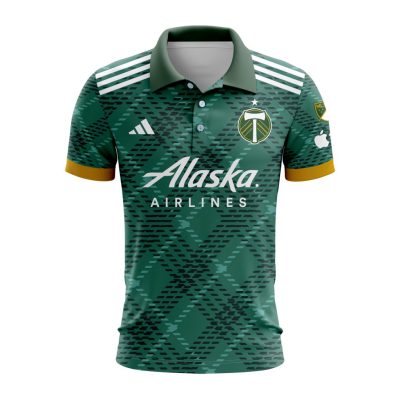 MLS Portland Timbers 2023 Home Portland Plaid Custom Polo Shirt