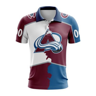 NHL Colorado Avalanche Personalize 2023 Home Mix Away Kits Polo Shirt