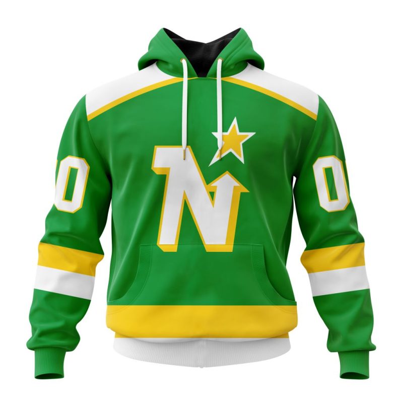 NHL Minnesota North Stars Personalized Away Design Unisex Hoodie