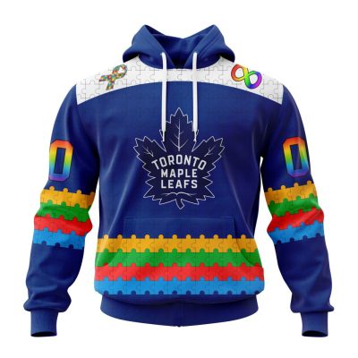 NHL Toronto Maple Leafs Special Autism Awareness Design Unisex Hoodie