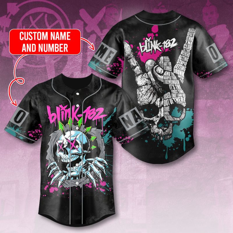 Personalized Blink-182 Baseball Jersey BJG1578