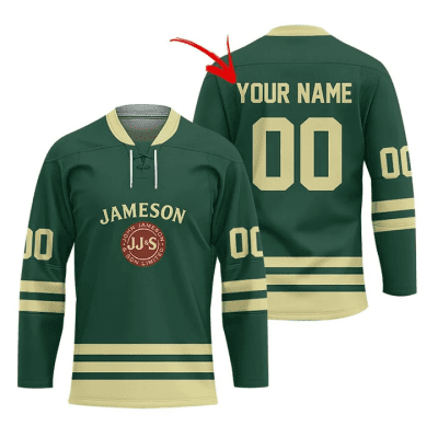 Personalized Jameson Stripe Lace Hockey Jersey