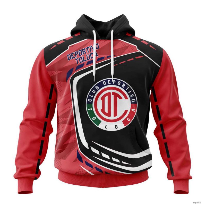 Personalized Liga MX Deportivo Toluca Hoodie Mexican Soccer League Pullover Gift