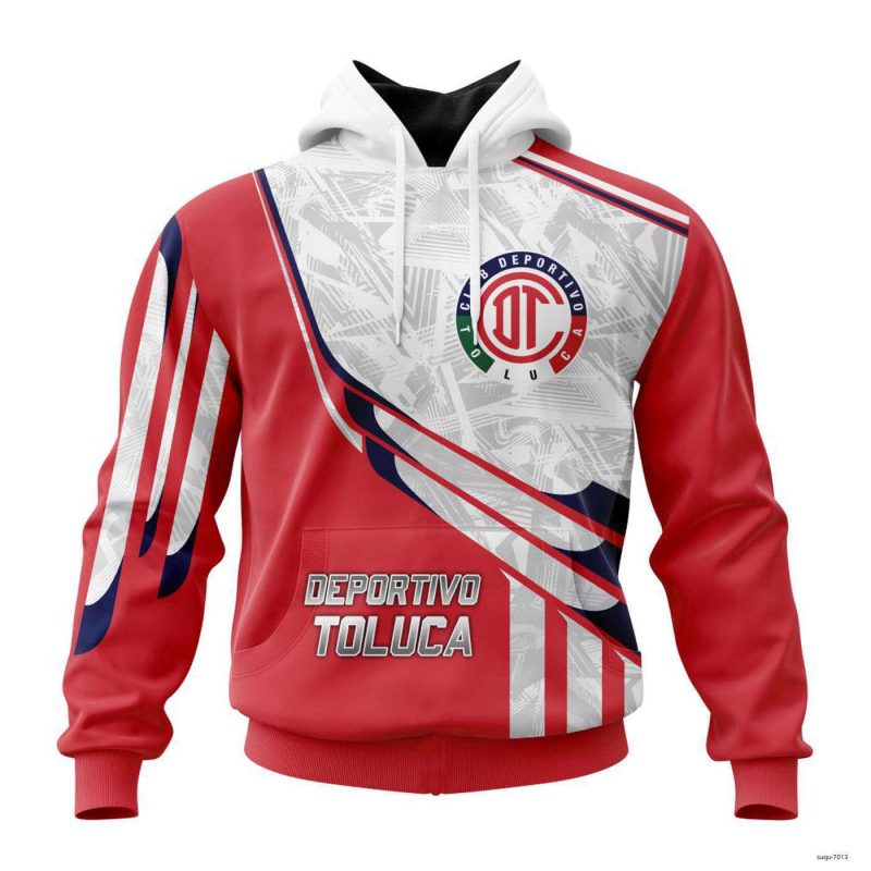 Personalized Liga MX Deportivo Toluca Hoodie Premium Mexican Soccer