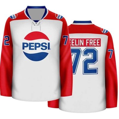 Personalized Pepsi Cola Vintage Lace Hockey Jersey