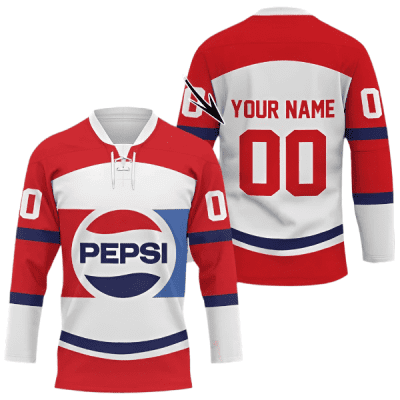 Personalized Pepsi Lace Hockey Jersey