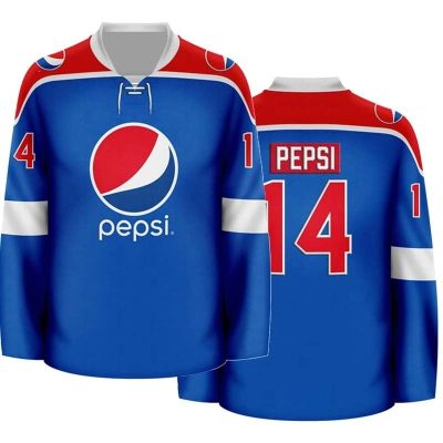 Personalized Pepsi Vintage Lace Hockey Jersey