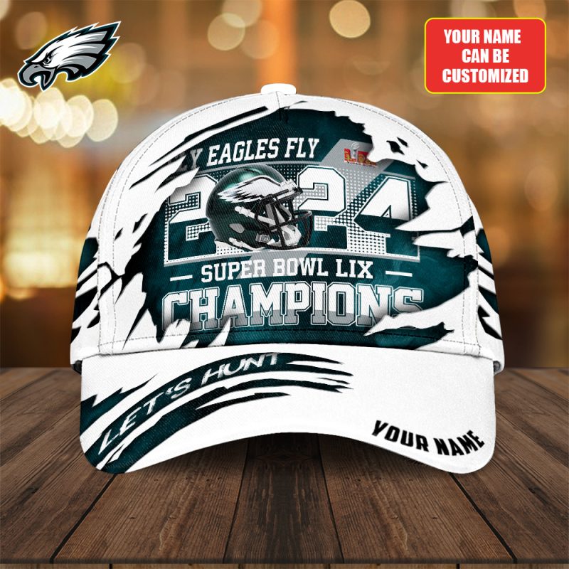 Personalized Philadelphia Eagles Super Bowl LIX Champion Classic Cap CCA1457
