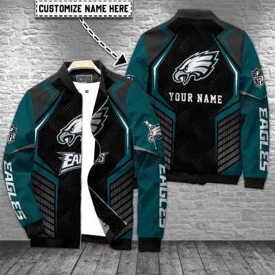 Philadelphia Eagles Personalized Bomber Jacket BJA1094