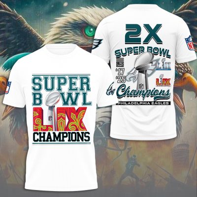 Philadelphia Eagles Super Bowl LIX Champion 2025 Performance Unisex T-Shirt TSG1650