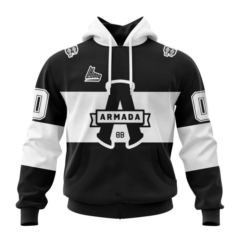QMJHL Blainville-Boisbriand Armada Personalized Black Kits Unisex Hoodie