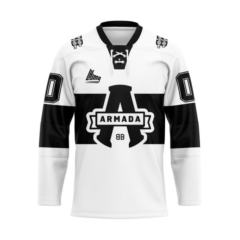 QMJHL Blainville-Boisbriand Armada Personalized White Lace Hockey Jersey