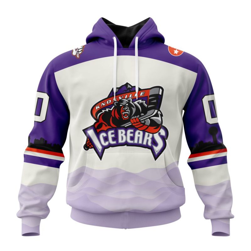 SPHL Knoxville Ice Bears Personalized Away Design Unisex Hoodie