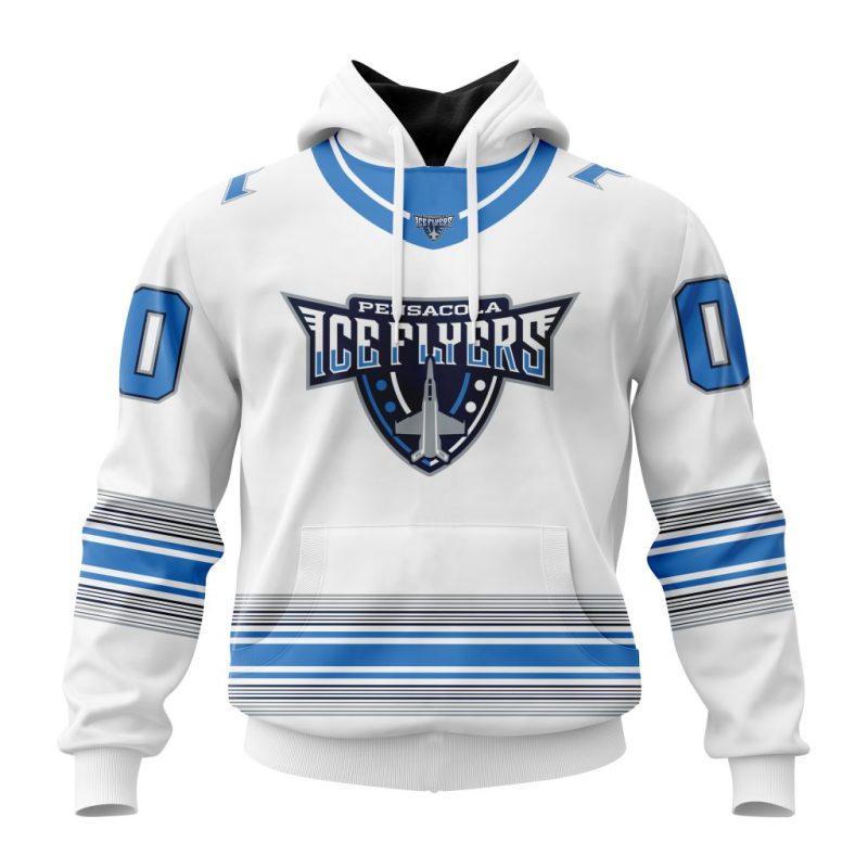 SPHL Pensacola Ice Flyers Personalized Away Design Unisex Hoodie