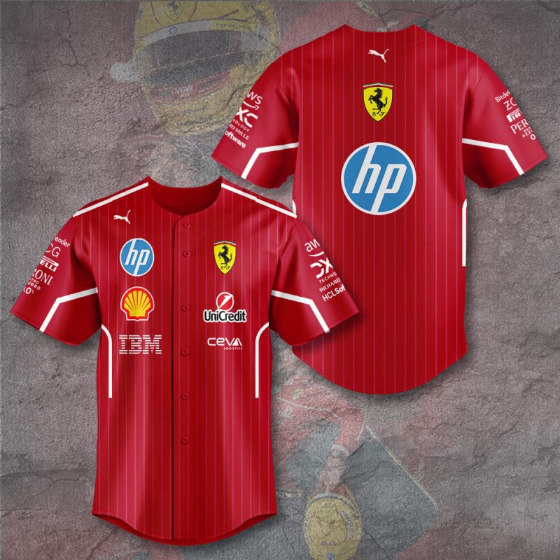 Scuderia Ferrari Baseball Jersey BJG1109