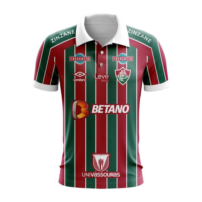 Serie A Fluminense Personalized 2023 Home Polo Shirt