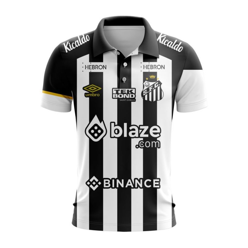 Serie A Santos F.C Personalized 2023 Away Polo Shirt