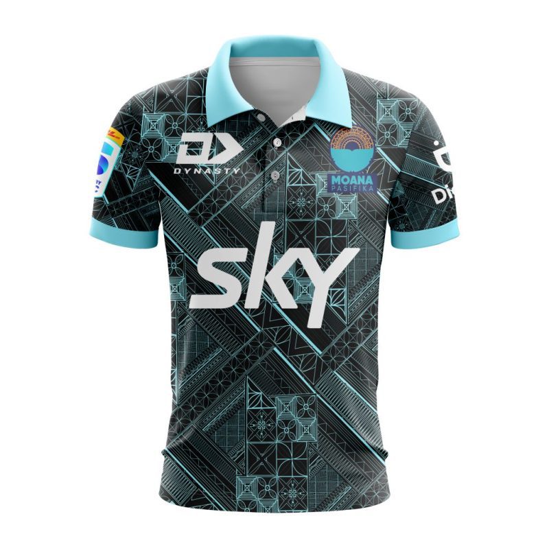 Super Rugby Moana Pasifika Personalized 2024 Heritage Polo Shirt