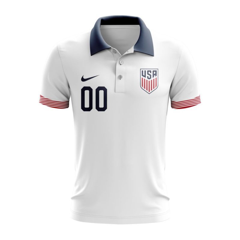 USMNT Personalized 2024 Away Polo Shirt