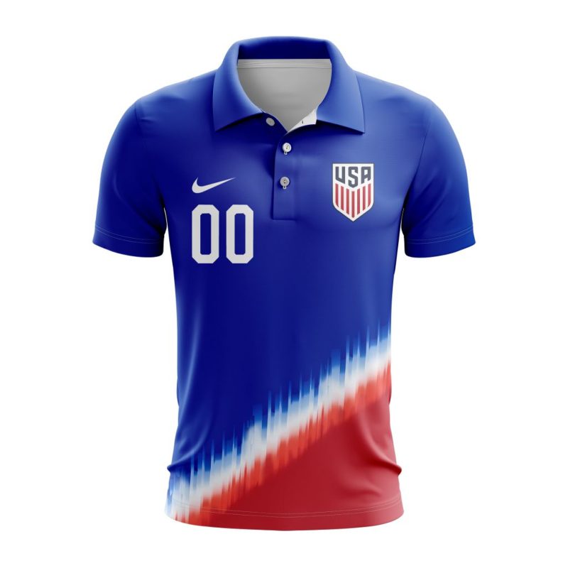 USMNT Personalized 2024 Home Polo Shirt
