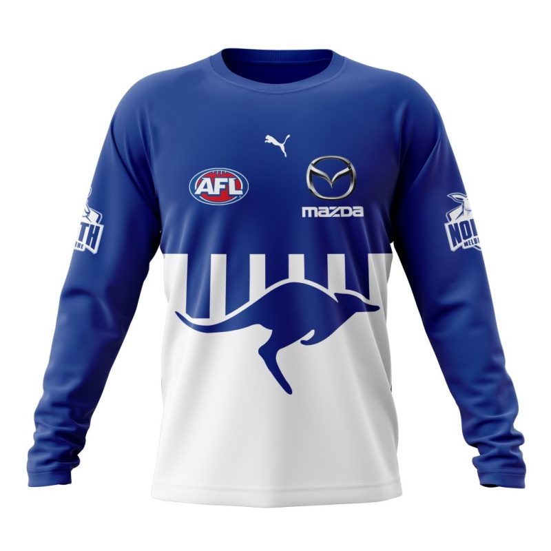 AFL North Melbourne Football Club Personalized 2025 Clash Kits Performance Long Sleeve Shirt