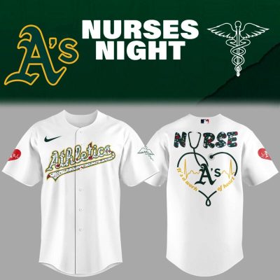 Athletics Nurses Night Special Edition 2025 Baseball Jersey