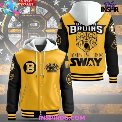 Boston Bruins Sway Special Edition Hooded Baseball Jacket CHB1096