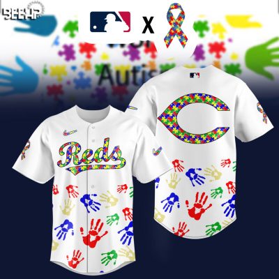 Cincinnati Reds MLB Autism Awareness Special Edition 2025 Baseball Jersey