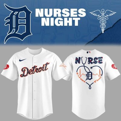 Detroit Tigers Nurses Night Special Edition 2025 Baseball Jersey