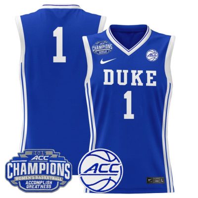 Duke Blue Devils 2025 ACC Women's Conference Tournament Champions Lightweight Basketball Jersey - Royal #1 Team