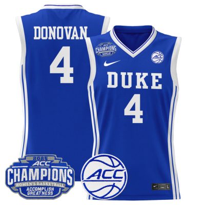 Duke Blue Devils 2025 ACC Women's Conference Tournament Champions Lightweight Basketball Jersey - Royal Jadyn Donovan