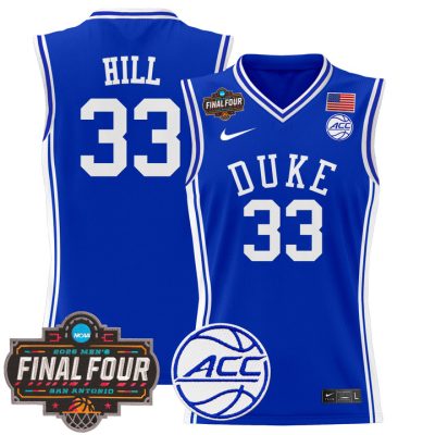 Duke Blue Devils 2025 Final Four Patch Basketball Jersey - Royal Grant Hill