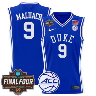 Duke Blue Devils 2025 Final Four Patch Basketball Jersey - Royal Khaman Maluach