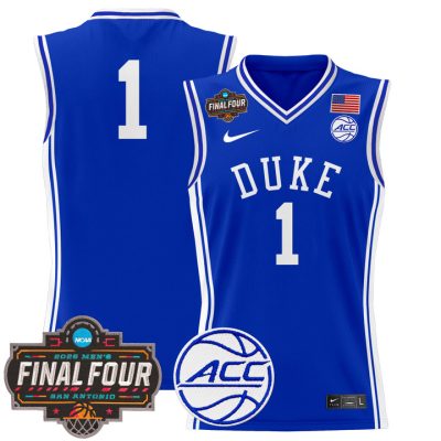 Duke Blue Devils 2025 Final Four Patch Basketball Jersey - Royal Team