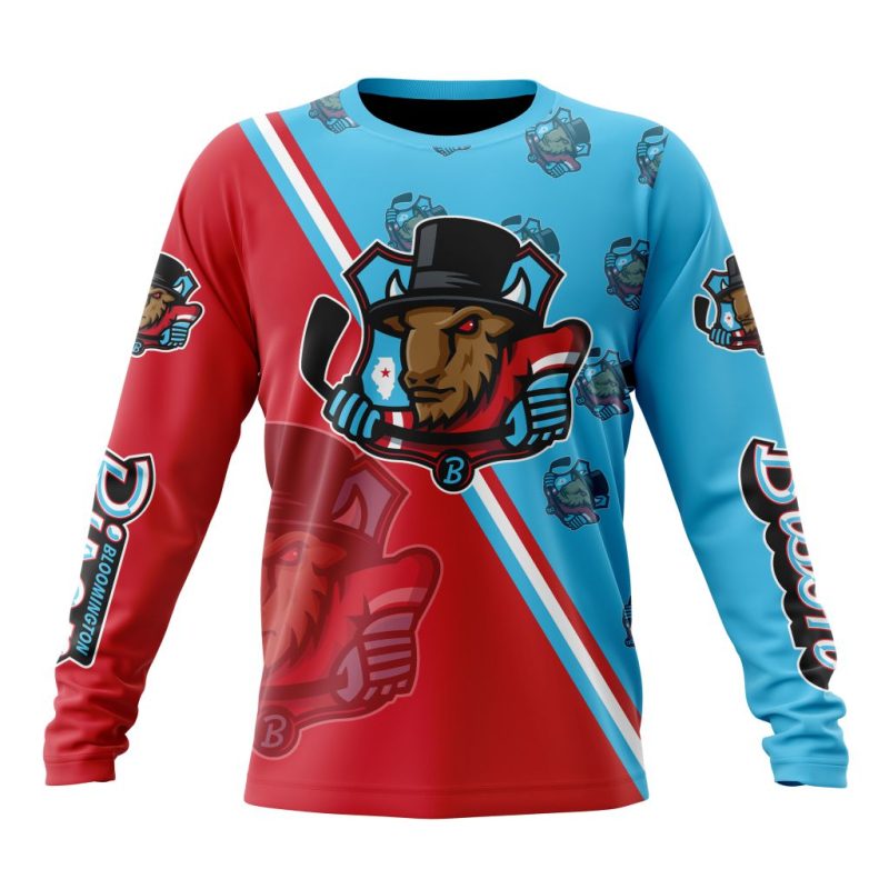 ECHL Bloomington Bison Special Design Concept Kits Performance Long Sleeve Shirt
