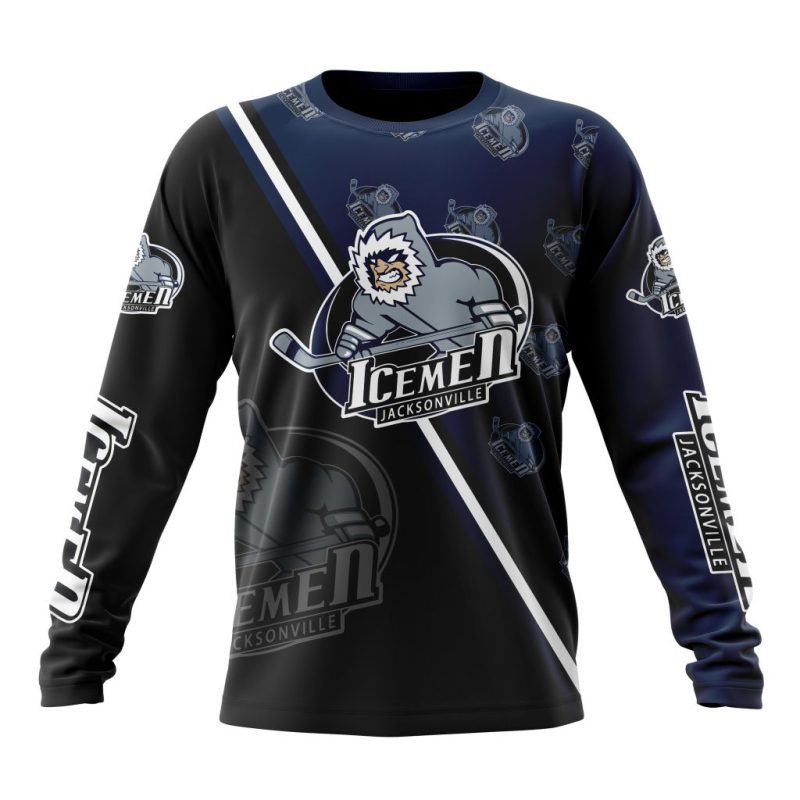 ECHL Jacksonville Icemen Special Design Concept Kits Performance Long Sleeve Shirt