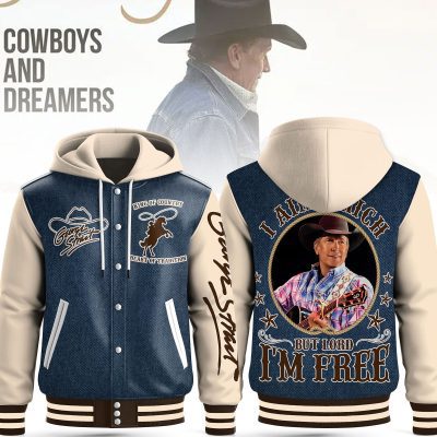George Strait Special Hooded Baseball Jacket CHB1121