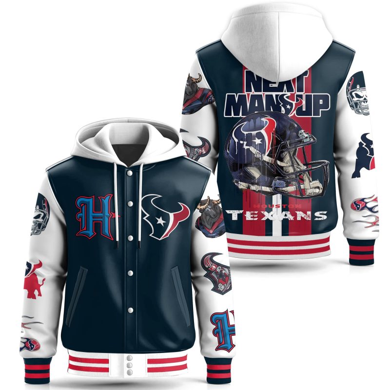Houston Texas Special Hooded Baseball Jacket CHB1158