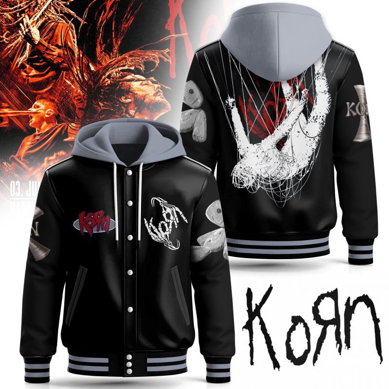 Korn Special Hooded Baseball Jacket CHB1180