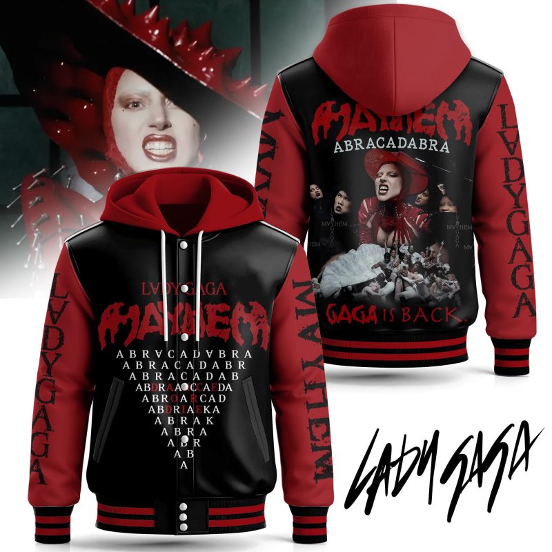 Lady Gaga Special Hooded Baseball Jacket CHB1137