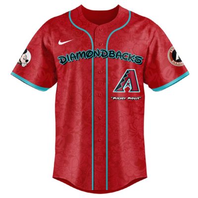 MLB Arizona Diamondbacks X Mickey Mouse Baseball Jersey