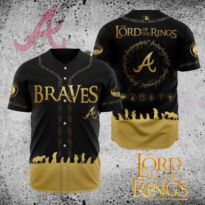 MLB Atlanta Braves X The Lord Of The Rings Baseball Jersey DBJ1119