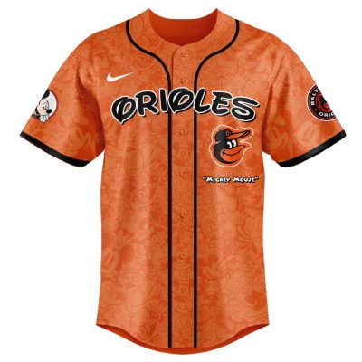 MLB Baltimore Orioles X Mickey Mouse Baseball Jersey