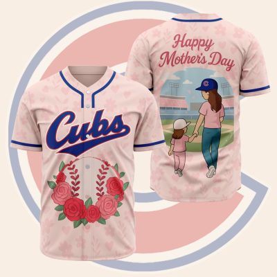 MLB Chicago Cubs Happy Mother's Day Baseball Jersey