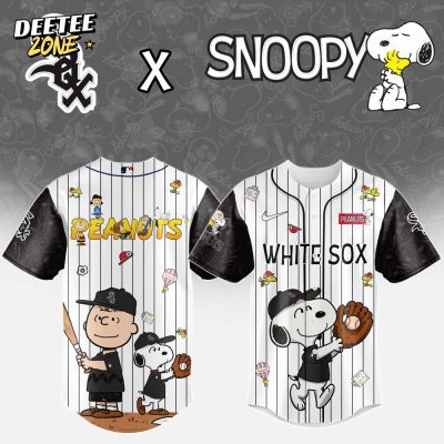 MLB Chicago White Sox Peanuts 75th Anniversary Baseball Jersey
