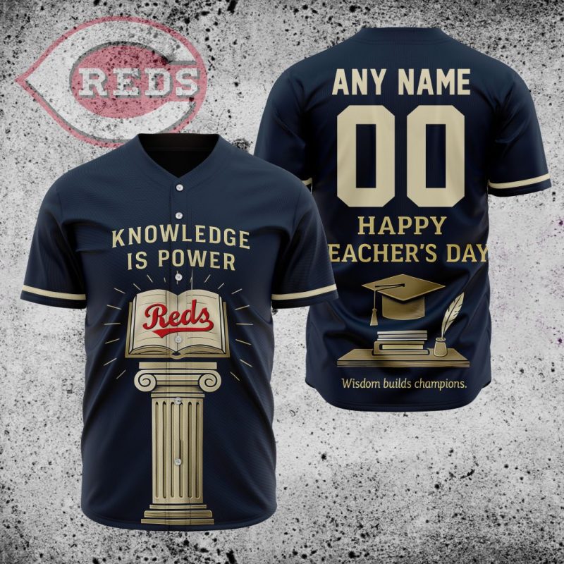 MLB Cincinnati Reds Happy Teacher's Day Baseball Jersey