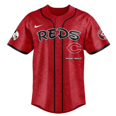 MLB Cincinnati Reds X Mickey Mouse Baseball Jersey