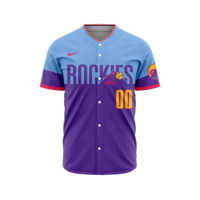 MLB Colorado Rockies Personalized 2025 City Connect Design Baseball Jersey