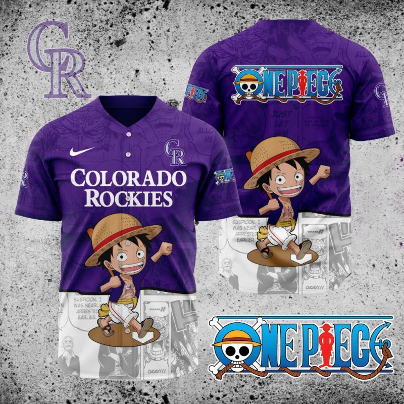 MLB Colorado Rockies x One Piece Baseball Jersey DBJ1361